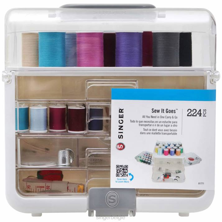 SINGER Sewing-it-goes 224-delige naai- en knutselopbergset in klassieke kleuren ZB0295 accessoires