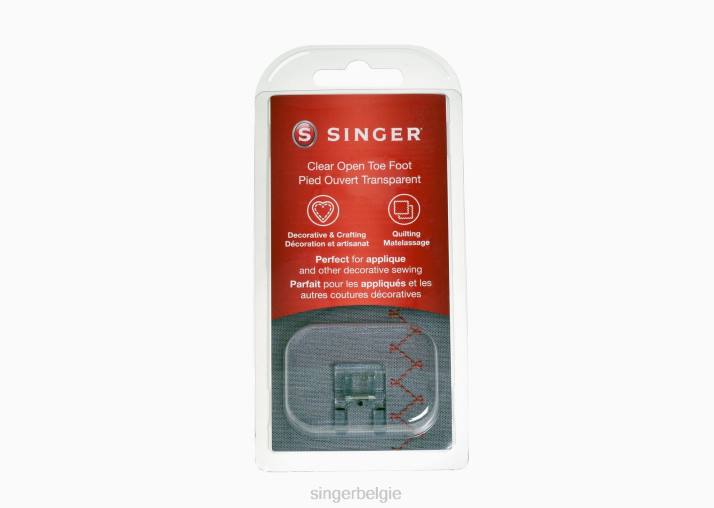 SINGER doorzichtige naaivoet met open teen voor naai- en borduurmachines uit de se91-serie ZB02137 accessoires
